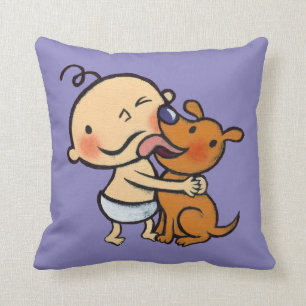 Welpen-Küsse für das Baby Kissen