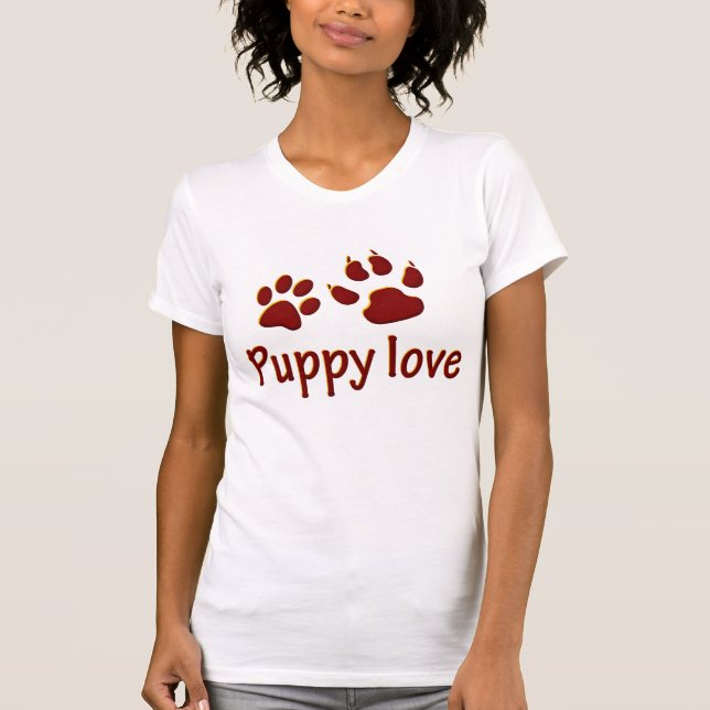 Welpen-Liebe T-Shirt (Vorderseite)