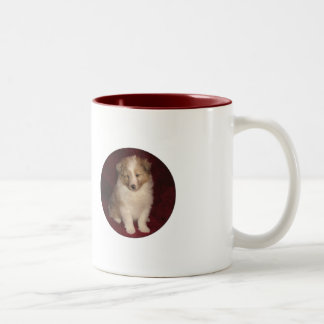Welpen-Liebe-Tasse Zweifarbige Tasse