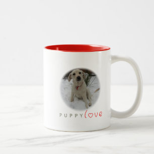 Welpen-Liebe Zweifarbige Tasse