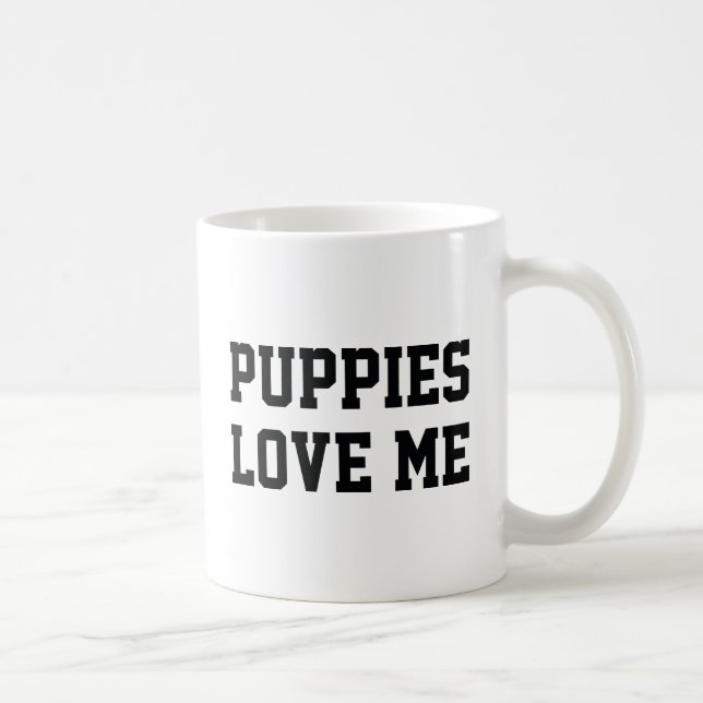 Welpen lieben mich kaffeetasse (Rechts)