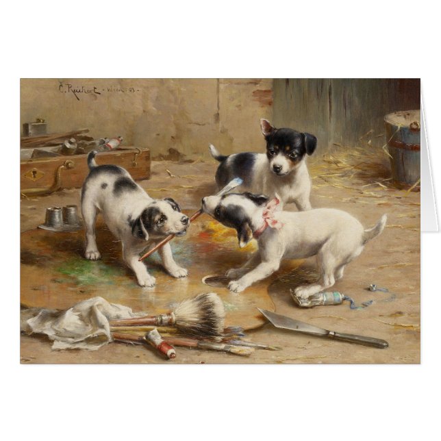 Welpen-Maler Karls Reichert (Vorderseite (Horizontal))