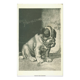Welpen mit Maulkorb Ephemera Fotodruck