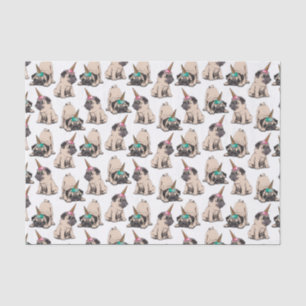 Welpen-Möpse  strebendes Unicorn-Muster Seidenpapier