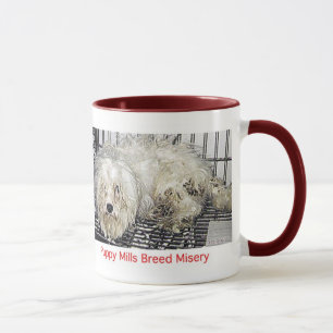 Welpen-Mühlzucht-Elends-Tasse Tasse