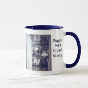 Welpen-Mühlzucht-Elends-Tasse Tasse