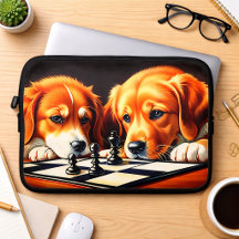 Welpen Schach spielen
