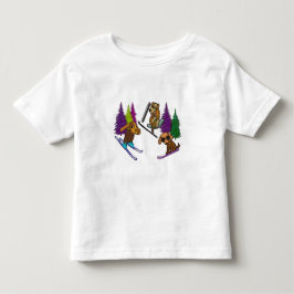 Welpen-Ski-Ferien Kleinkind T-shirt
