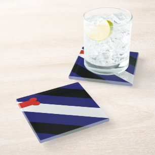 Welpen-Spiel-Stolz Glasuntersetzer