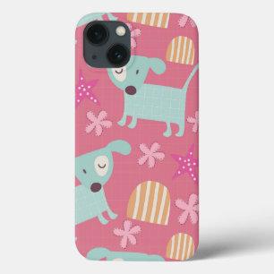 Welpen, Sterne und Blume Case-Mate iPhone Hülle