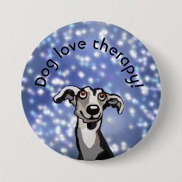 Welpen-Sternennacht, Hunde-Liebe Button