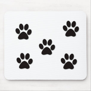 Welpen-Tatzen-Drucke Mousepad