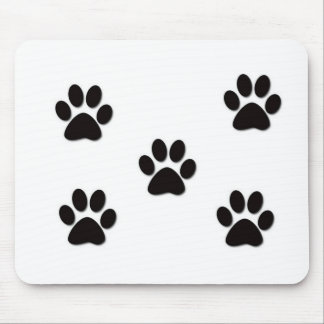 Welpen-Tatzen-Drucke Mousepad