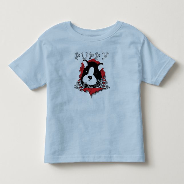 Welpen-Trennmaschine-T-Shirt für Kinder Kleinkind T-shirt (Vorderseite)