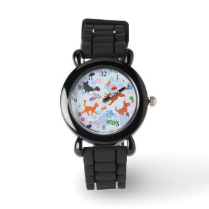 Welpen und Kätzchen Armbanduhr