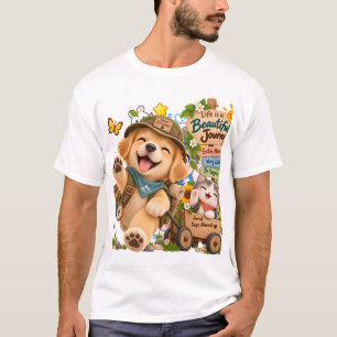 Welpen- und Kätzchen-Schön-Reise-T-Shirt T-Shirt