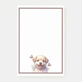 Welpen und Schmetterlinge Post-it Klebezettel