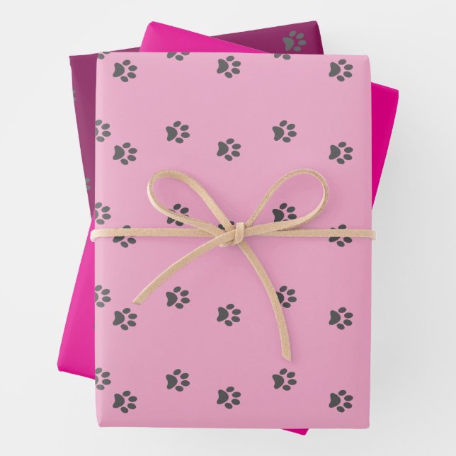 Welpendrucke 2025 geschenkpapier set (Beispiel)