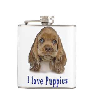 Welpenhund Flachmann