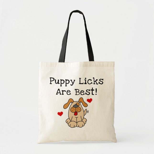 Welpenlicks sind die besten Hemden und Geschenke Tragetasche (Vorne)