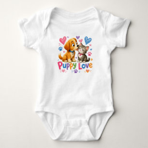 Welpenliebe Baby-Body Baby Strampler