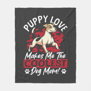 Welpenliebe die coolste Hundemutter! Meine Mutter Fleecedecke