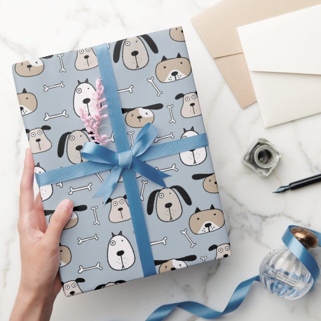 Welpenliebe Hunde Geschenkpapier (Schenken)