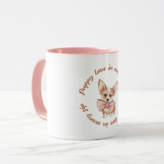 Welpenliebe in jedem Schluck | Süße Hundeliebhaber Tasse