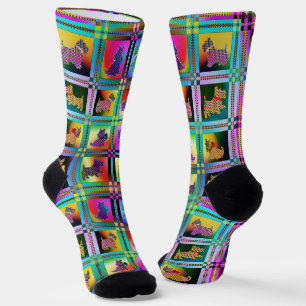Welpenliebe  Mehrfarbig Socken