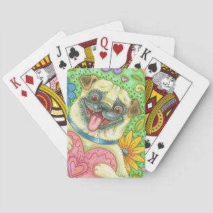 Welpenliebe PUG HUND SPIELKARTEN Poker
