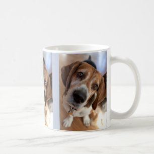 Welpenliebhaber 3 Benutzerdefinierte Fotos Kaffeetasse