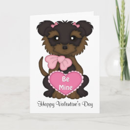 Welpenvalentinstag Feiertagskarte