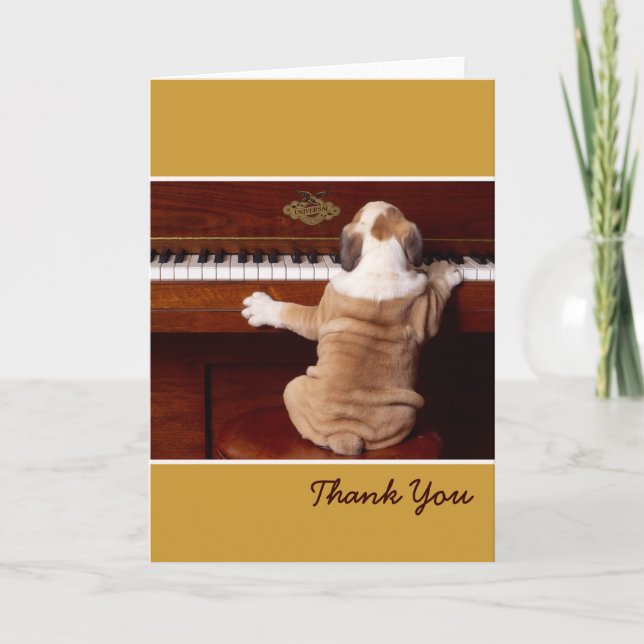 Welppy Pianist Danke (Vorderseite)