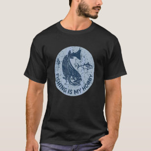 Wels angeln ist mein Hobby Fischer T-Shirt