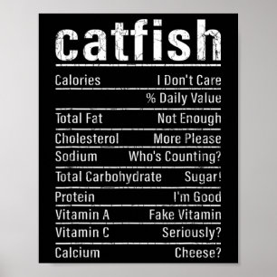 Wels Fakten Lustiger Angler Welsangeln Grafik Poster