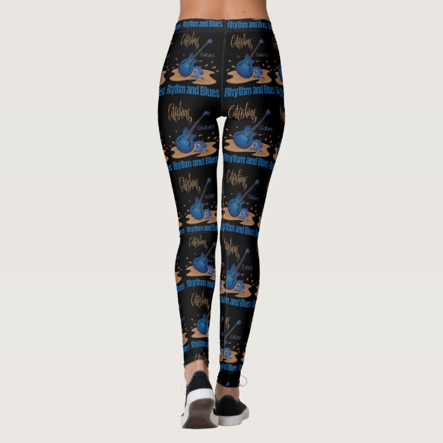 Wels, Gitarren, Rhythmus und Blues, R&B Frauen Leggings (Rückseite)