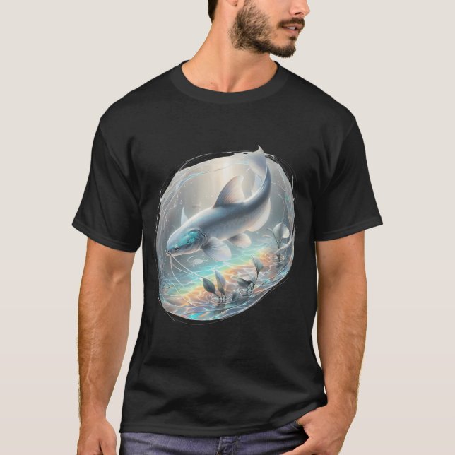 Wels in ruhigen Gewässern T-Shirt (Vorderseite)