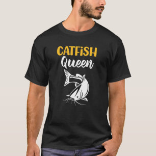 Wels Königin Angeln Catfishing T-Shirt