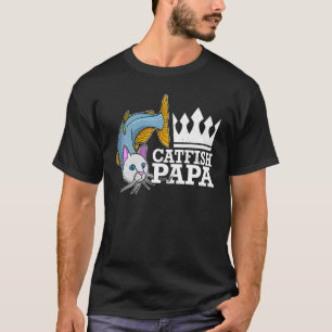 Wels Wels Katzenwels Angeln Humor 11 T-Shirt