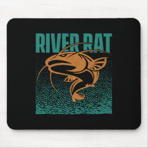 Welsangeln Süßwasser-Ratten - Wels-Angeln Mousepad