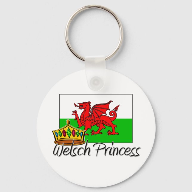 Welsch Princess Schlüsselanhänger (Vorderseite)