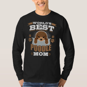 Welse beste Poodle Mama Hundebesitzer Entspanntes T-Shirt