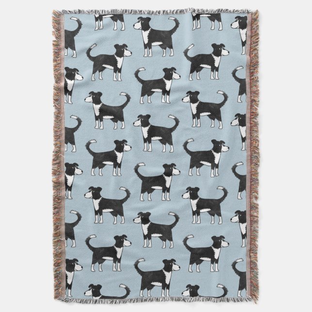 Welsh Border Collie Dog Decke (Vorderseite Vertikal)