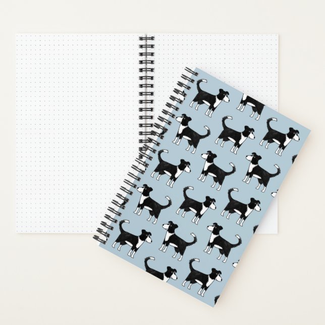 Welsh Border Collie Sheepdog Niedliches Pattern No Notizbuch (Innen)