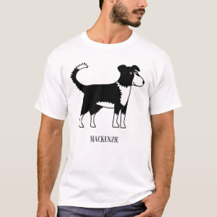 Welsh Border Collie Sheepdog Personalisiert T-Shirt