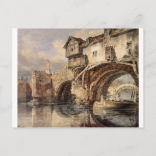 Welsh Bridge at Shrewsbury by William Turner Postkarte