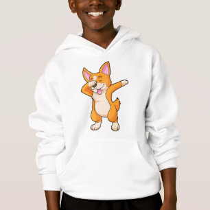 Welsh Corgi auf Hip Hop Dance Dab Hoodie