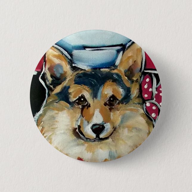 Welsh Corgi Cardigan Button (Vorderseite)
