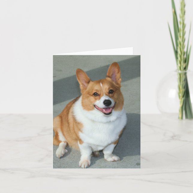 Welsh Corgi carte pour notes (Devant)