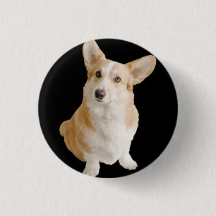 Welsh Corgi Dog Button